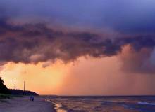 Beautiful Sunset on Lake Michigan near Black River